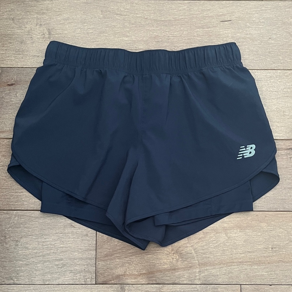 New Balance Women's Navy Athletic Shorts